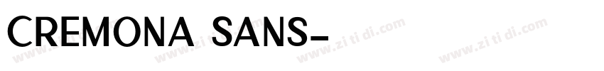 Cremona Sans字体转换